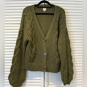 Green Cardigan